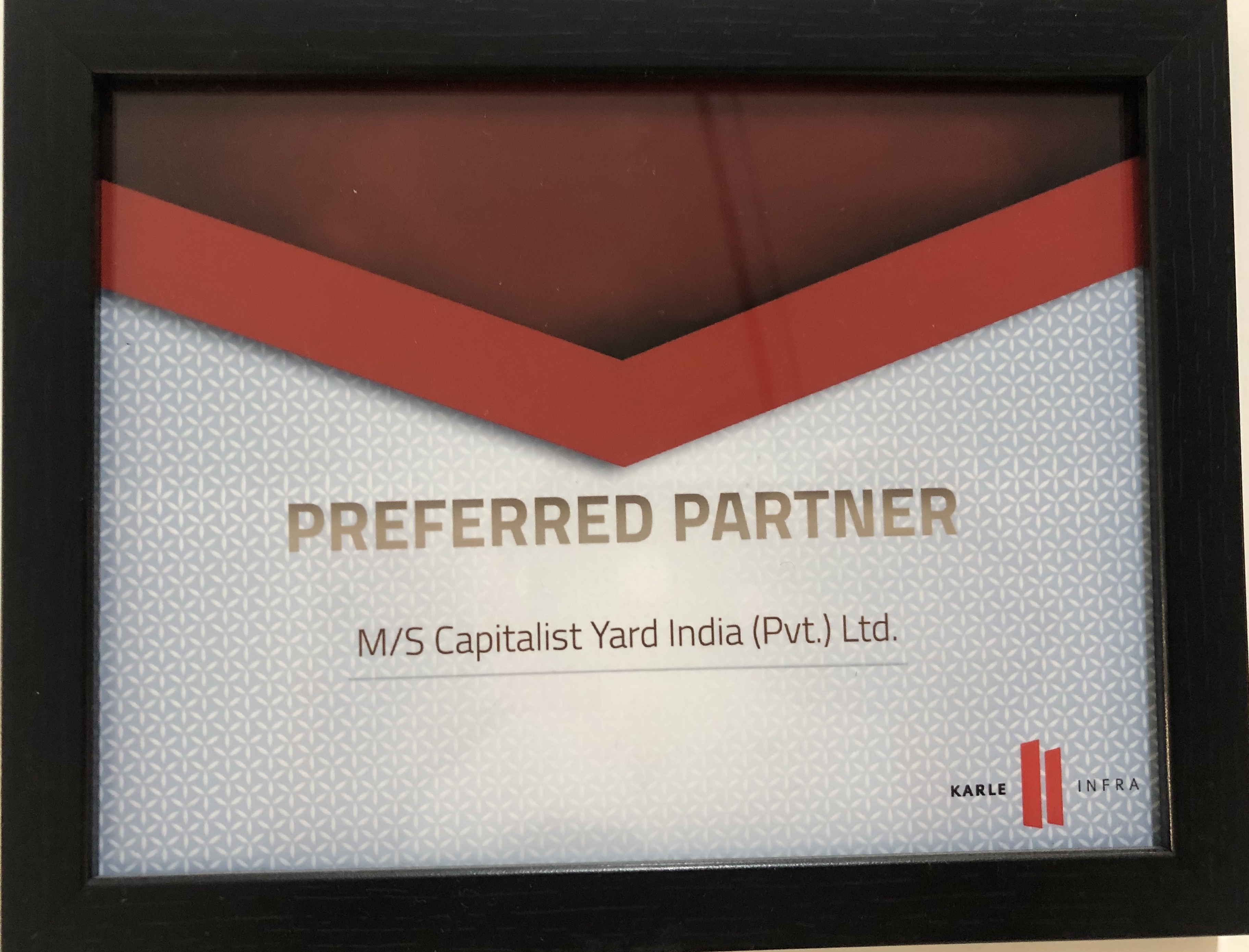Capitalist Yard Award by G Corp Builders 