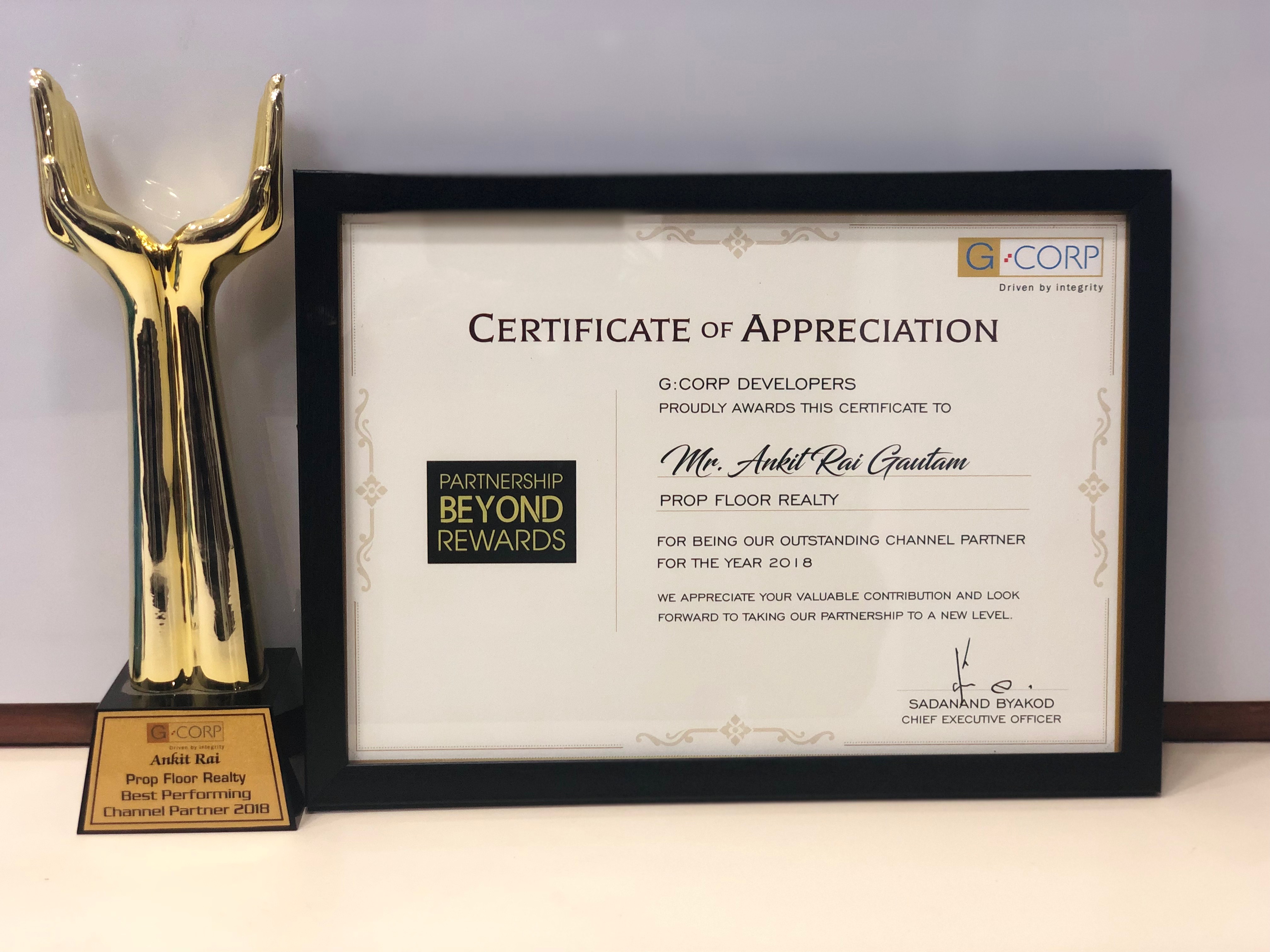 Capitalist Yard Award by G Corp Builders 